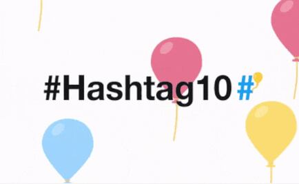 Hashtag de Twitter cumple 10 años