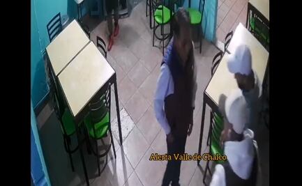 VIDEO: Asaltan a punta de pistola a comensal en caldos de gallina en Valle de Chalco