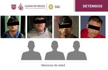 Caen siete integrantes de la Unión Tepito por extorsión y despojo en Iztacalco y GAM; tres son menores de edad