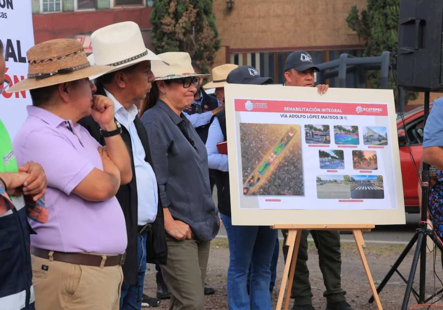 La alcaldesa Azucena Cisneros Coss informó que el camellón será transformado en un parque lineal que tendrá ciclovías, canchas deportivas, juegos infantiles y áreas para personas adultas mayores. Foto: Especial
