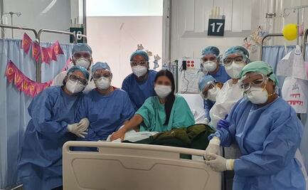 "Por segunda vez el IMSS me salva la vida": María Fernanda, paciente con trasplante y recuperada de Covid