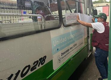 Invea suspende 32 unidades de transporte público tras operativos en la CDMX