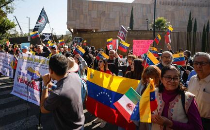 Protestan en embajada de EU en México tras ataque a Venezuela; exigen liberación de Maduro y paz en el país