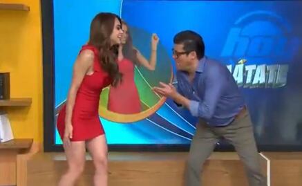 El piropo del "Burro" Van Rankin a "la chica del clima"