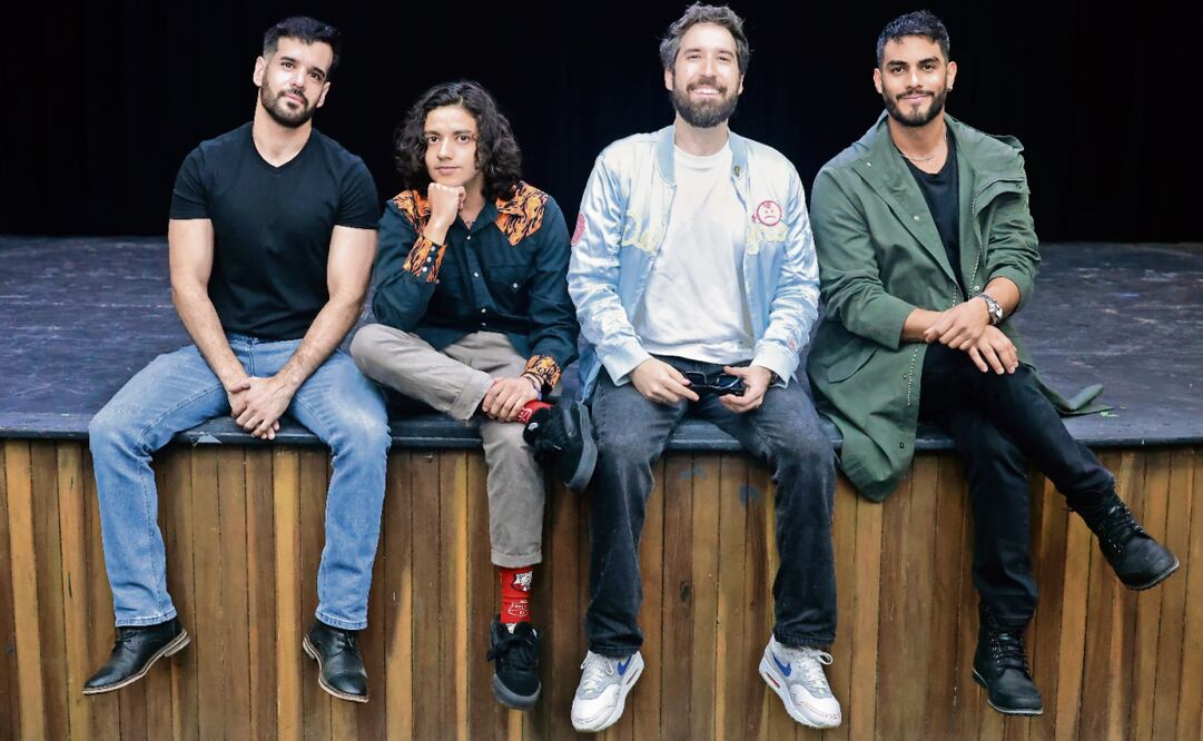 El elenco compartió que la gente debe esta obra de teatro porque plantea importantes aspectos sobre la masculinidad. Foto: Fernanda Rojas / EL UNIVERSAL