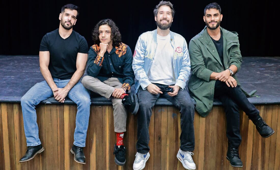 El elenco compartió que la gente debe esta obra de teatro porque plantea importantes aspectos sobre la masculinidad. Foto: Fernanda Rojas / EL UNIVERSAL