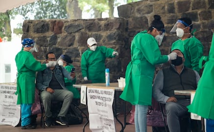Tercera ola provoca que miles acudan por una prueba de Covid-19 en Toluca