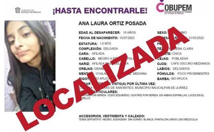 Hallan sin vida en Jalisco a Ana Laura, reportada como desaparecida en Naucalpan 