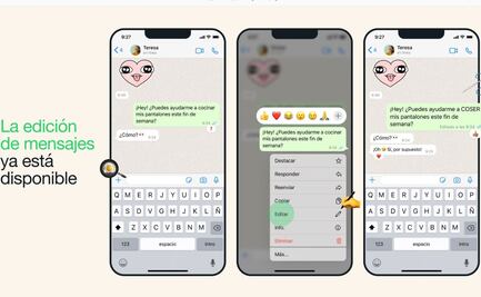 WhatsApp anuncia edición de mensajes