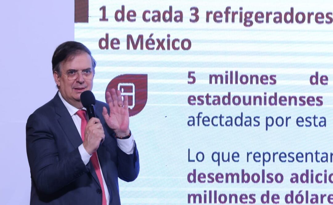 En la conferencia mañanera, señaló que México es el principal exportador final de productos como autos, computadoras, televisores y refrigeradores. Foto: Fernanda Rojas / EL UNIVERSAL