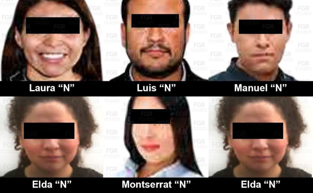 Organización criminal "Del Caballito". Foto: Fiscalía General de la República (FGR).