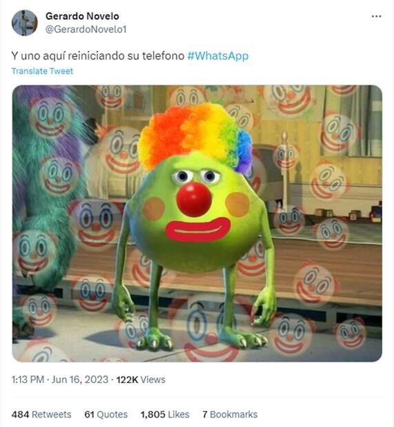 Los mejores memes por la caída de WA. Foto: Twitter