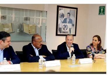 Se reúne Meade con dirigencia del PRI para agradecer apoyo