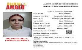 Activan Alerta Amber por desaparición de adolescente Melanie Estrella Enríquez Escamilla en Ecatepec; fue vista por última vez el 3 de agosto