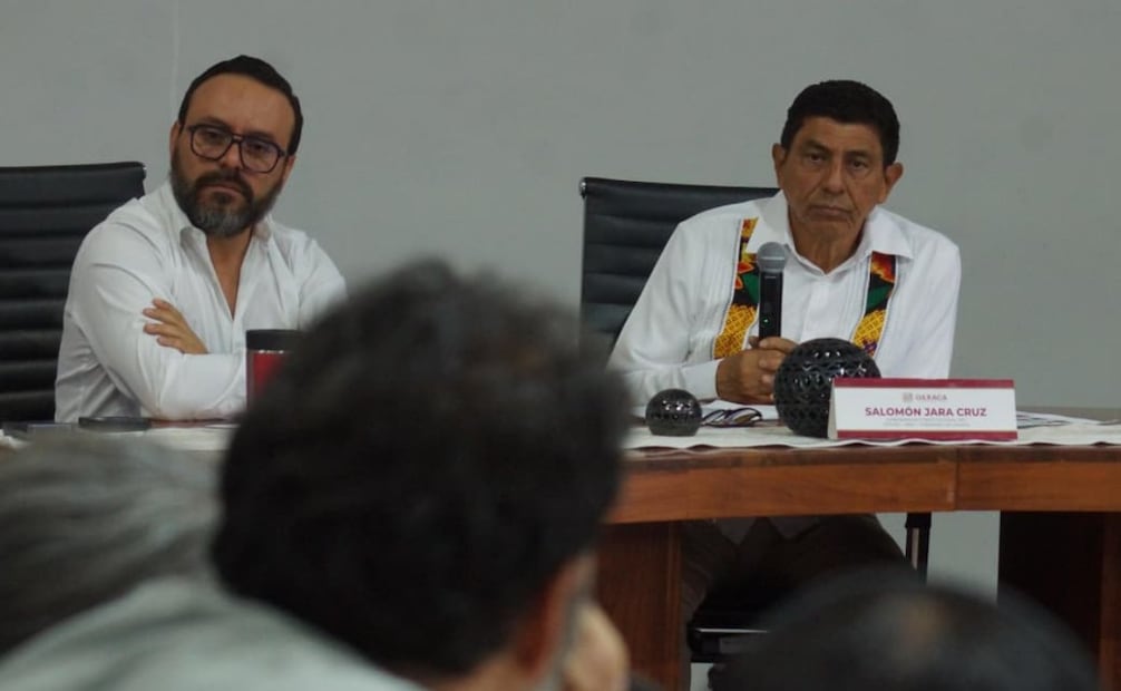 Salomón Jara ofreció una conferencia de prensa para emitir un pronunciamiento relacionado con el asesinato del periodista. Foto: Edwin Hernández / EL UNIVERSAL