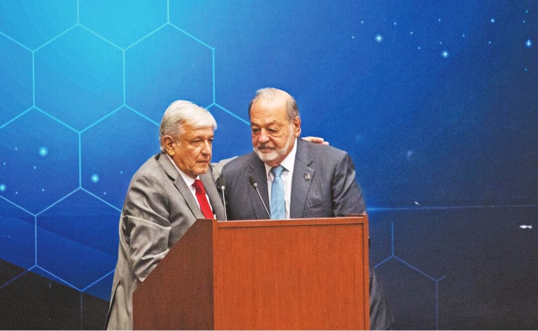El presidente electo Andrés Manuel López Obrador y el empresario Carlos Slim. Foto: CUARTOSCURO.COM