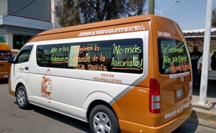 Transportistas bloquean puntos de Neza; denuncian ataques de extorsionadores