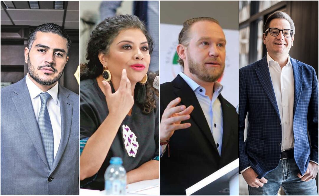 Omar García Harfuch, Clara Brugada, Santiago Taboada, Salomón Chertorivski. Foto: Especial