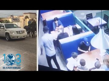 Con banda, caballos y supuestos policías despiden a capo, asesinado en restaurante frente a niños