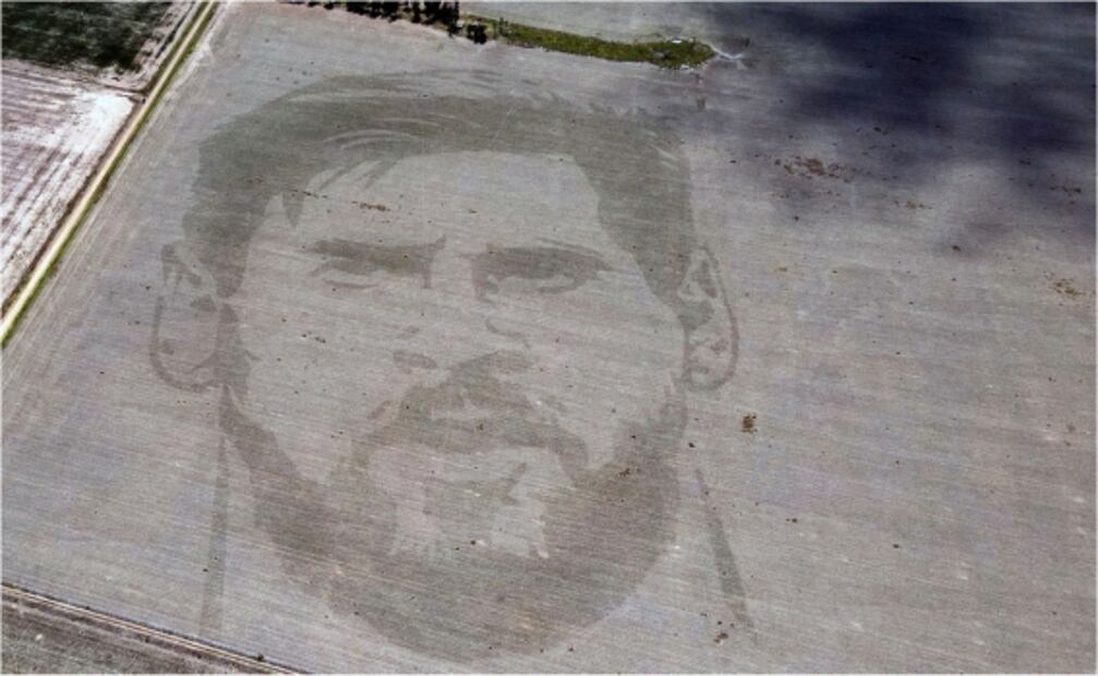 Rostro de Lionel Messi “aparece” en un campo agrícola de Argentina