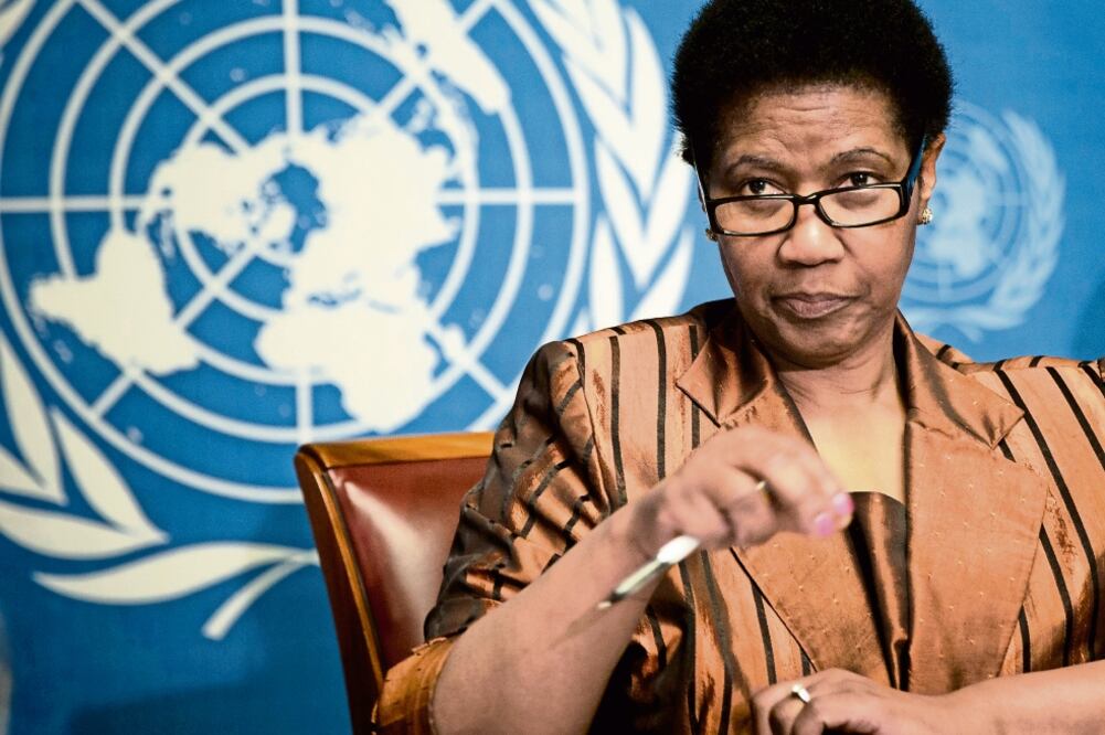 ONU Mujeres, encabezada por Phumzile Mlambo-Ngcuka, dio a conocer el apoyo de 3 millones 500 mil pesos al programa mexicano (ARCHIVO EL UNIVERSAL)