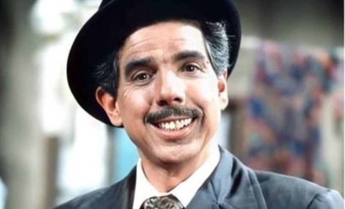 Rubén Aguirre como "El profesor Jirafales" en "El Chavo del 8". Fuente: Instagram @chfotosraras