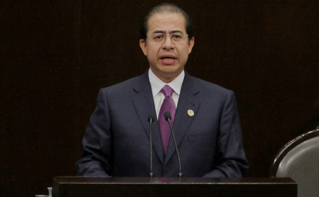 El líder de la bancada de Partido Encuentro Social, Hugo Eric Flores Cervantes. FOTO: Lucía Godínez