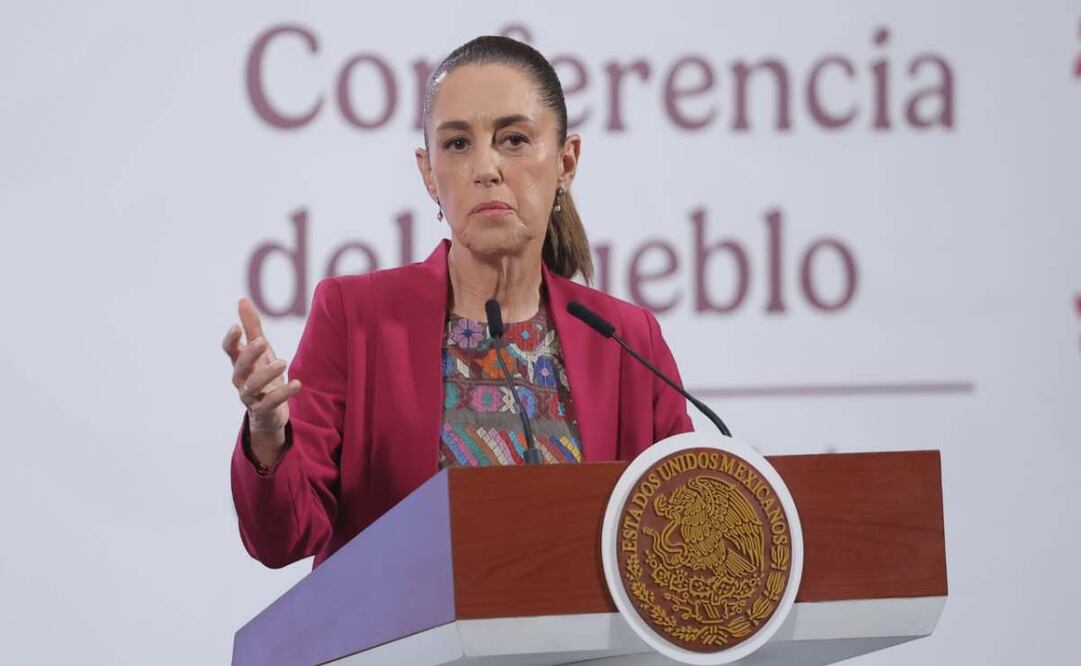 Claudia Sheinbaum Pardo en su conferencia matutina del 18 de septiembre de 2025. Foto: Gabriel Pano / EL UNIVERSAL