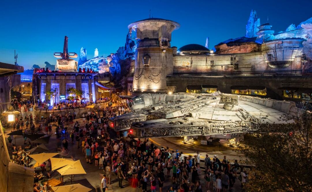 El Halcón Milenario de Star Wars: Galaxy's Edge se construyó a escala real. (Foto: Cortesía)