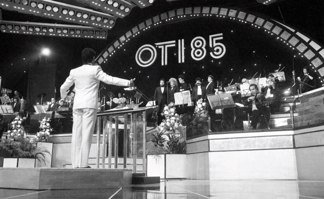 Final del OTI 1985 en Auditorio Nacional. México fue anfitrión de la fase internacional en seis ocasiones; Acapulco en el Teatro Juan Ruíz de Alarcón o el Centro de Convenciones y el DF con el coloso de Reforma. Foto: Archivo EL UNIVERSAL.