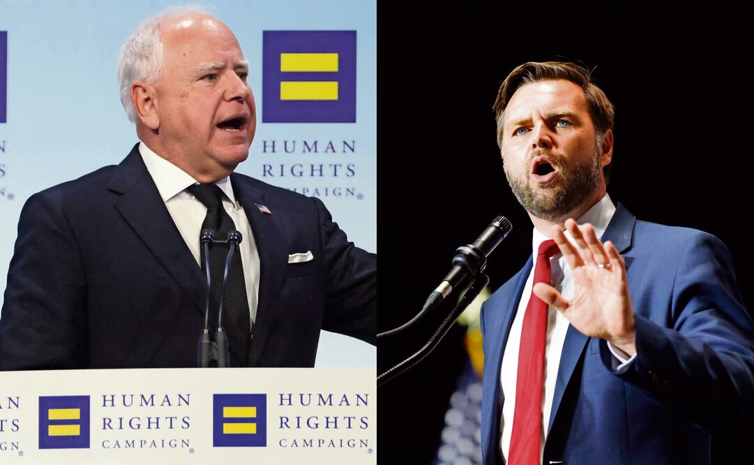 Tanto Vance como Walz querían seguir hablando de la inmigración en Estados Unidos, pese a que las moderadoras querían pasar a otro tema, la economía, razón por la que CBS decidió cortar los micrófonos de los candidatos. Foto: AFP/Archivo
El candidato republicano a la vicepresidencia, el senador por Ohio, JD Vance, durante un mitin en Charlotte, Carolina del Norte, Estados Unidos pasado 23 de septiembre. Foto: Nell Redmond / AP