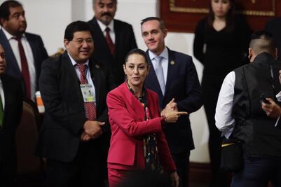 Sheinbaum llega al Congreso para rendir su primer informe