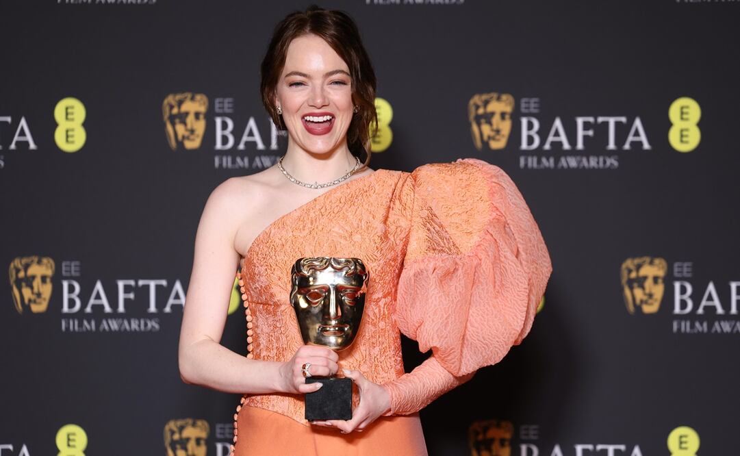 Emma Stone se coronó como la mejor actriz, gracias a su trabajo en "Poor Things". Foto: EFE