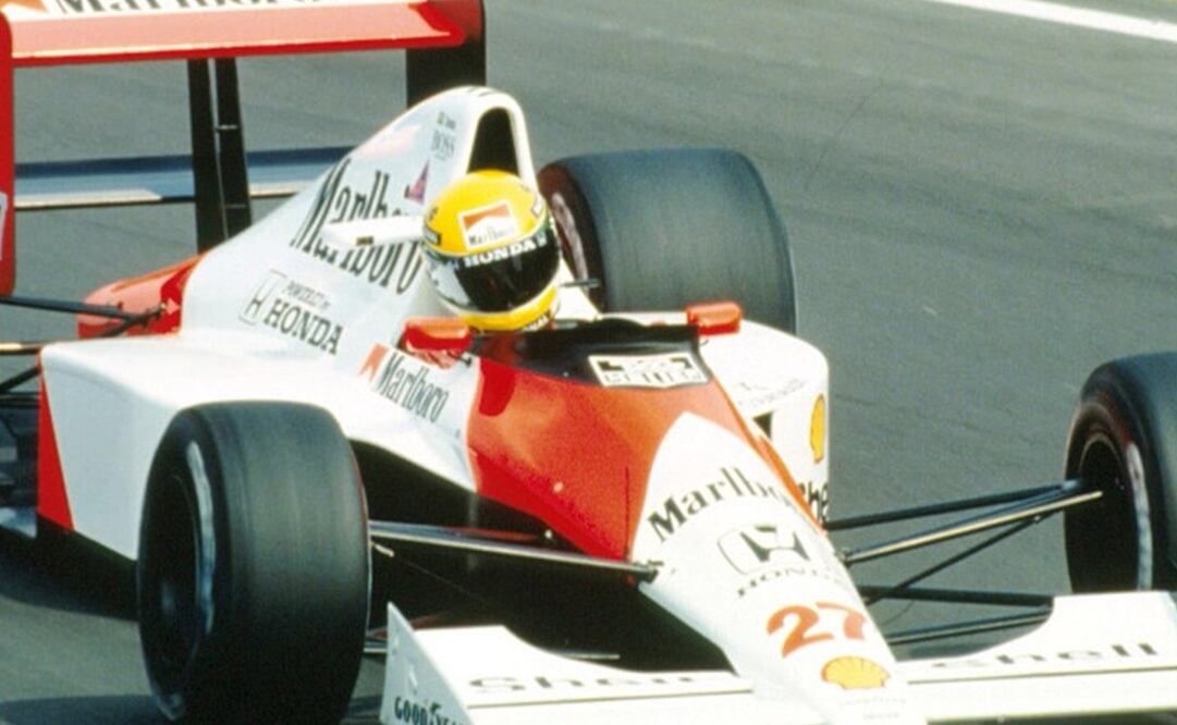 Ayrton Senna en su tradicional monoplaza / Foto: Ayrton Senna 