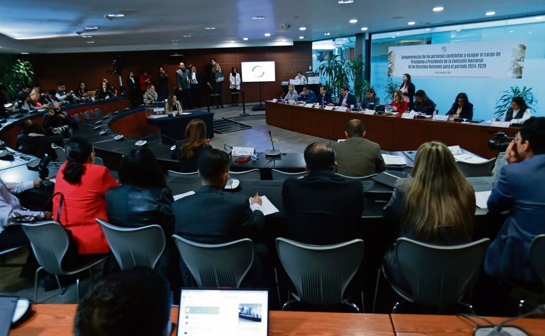 Ayer comparecieron ante las comisiones unidas de Derechos Humanos y de Justicia del Senado de la República 17 de los 48 aspirantes que buscan encabezar la Comisión Nacional de los Derechos Humanos. Foto: Fernanda Rojas | El Universal