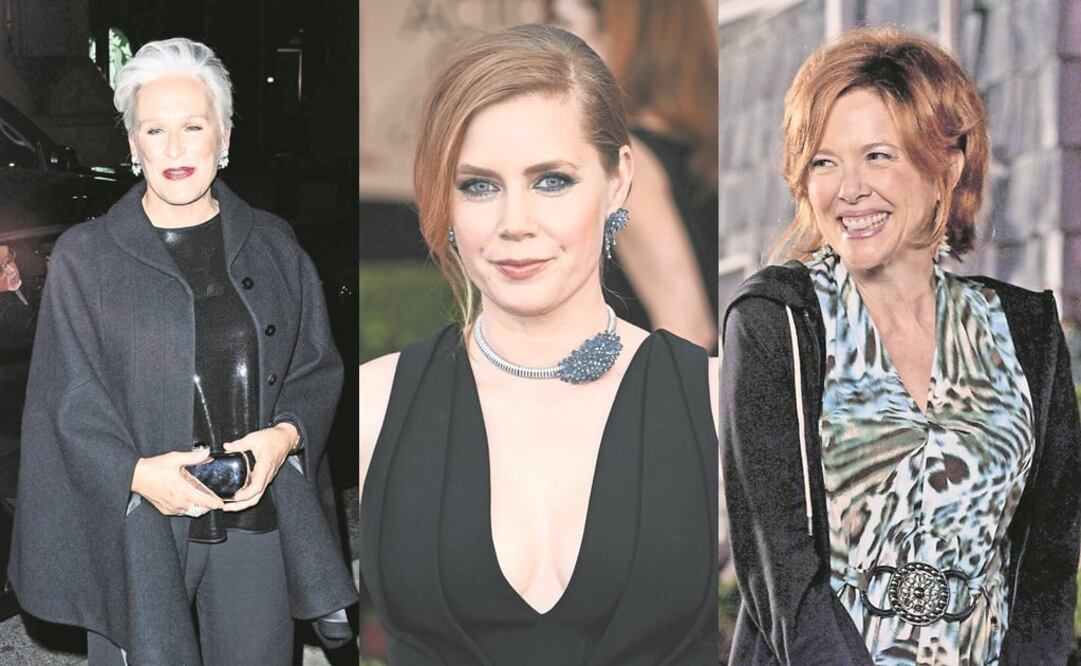 Glenn Close, Amy Adams y Annette Bening. FOTO: CLASOS Y GDCGRAPHICS