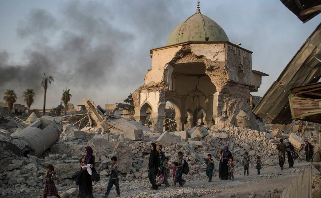 Entre los sitios afectados está el museo de la ciudad de Mosul (norte). FOTO: AP.
