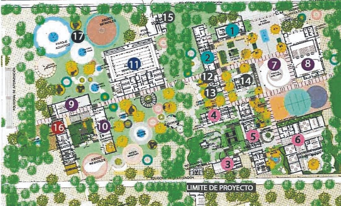 La entrada a la Utopía estará sobre el viaducto Río de la Piedad, a través de una gran plaza de acceso. Foto: Especiales