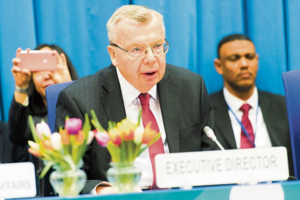 Juri Fedotow, director de la Oficina de Naciones Unidas contra la Droga y el Delito, el pasado jueves durante una conferencia en Viena, el jueves pasado. Foto: MICHAEL GRUBER. AP