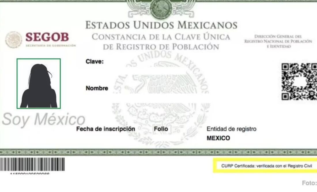 La nueva CURP se aplicará para todo el país. Foto: Especial