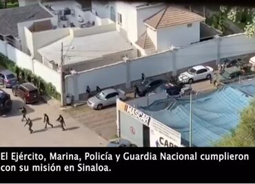 "Cumplimos con nuestra misión", dicen militares tras operativo en Culiacán