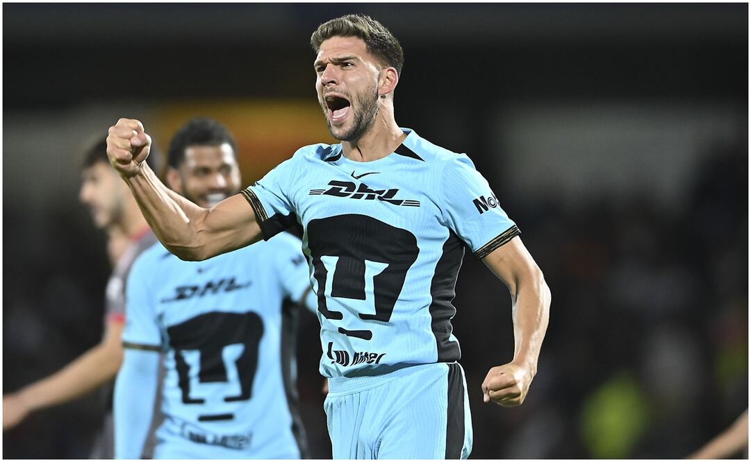 Lisandro Magallán celebrando con Pumas - Foto: Imago7