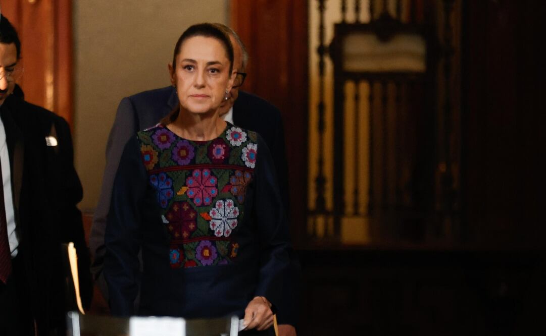 La presidenta Sheinbaum Pardo expresó su solidaridad con todos los familiares que perdieron a una persona y lo que se requiera, afirmó, "vamos a estar ahí muy pendientes". Foto: Diego Simón / EL UNIVERSAL