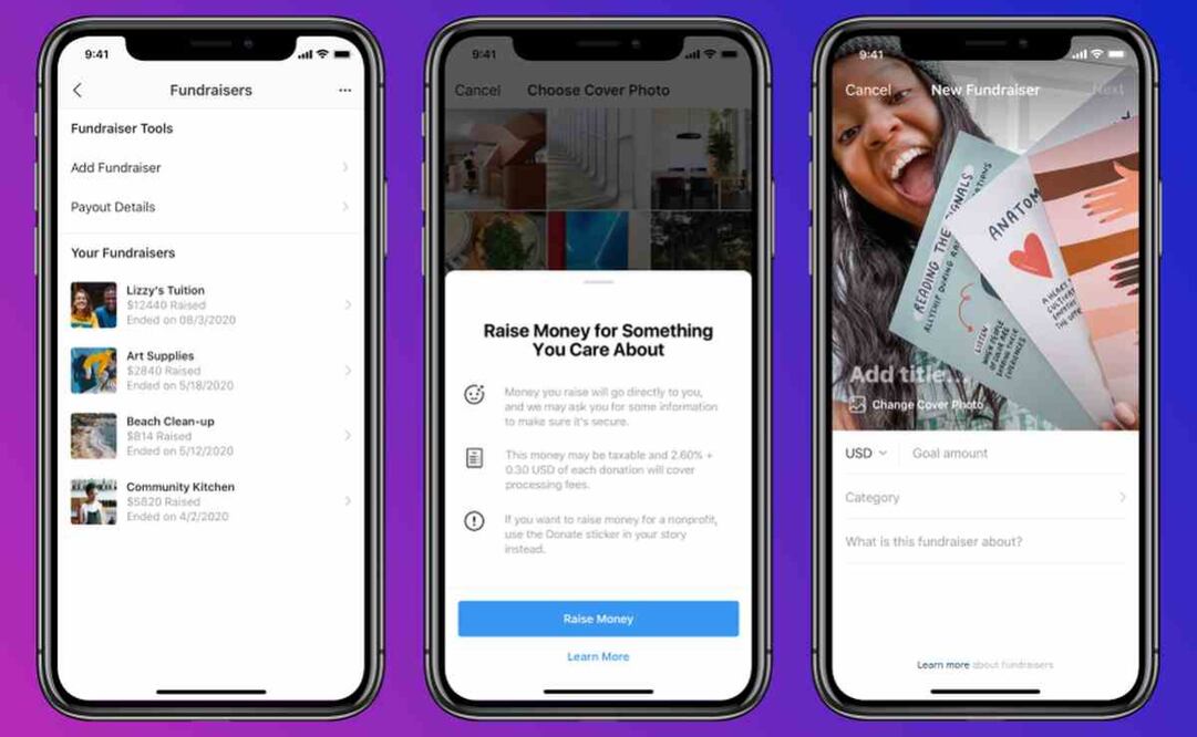 Instagram prueba nueva herramienta para recabar fondos para causas personales