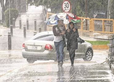 Se espera lluvia y caída de granizo en el Valle de México