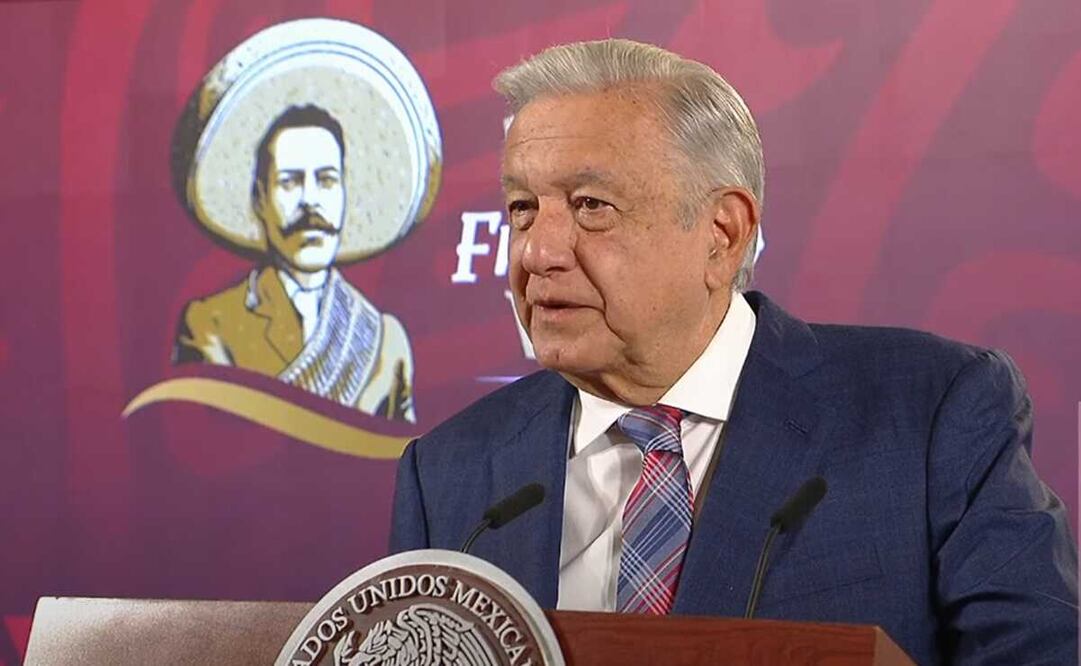 En el salón Tesorería, así como en los canales oficiales del gobierno federal en YotuTube se mantuvo esta posdata. Foto: captura de pantalla