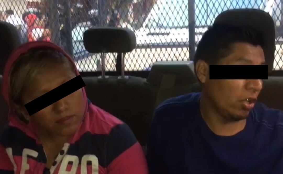 Pareja detenida presuntamente involucrada en la sustracción ilegal de la menor de 8 meses de edad (Captura de pantalla)