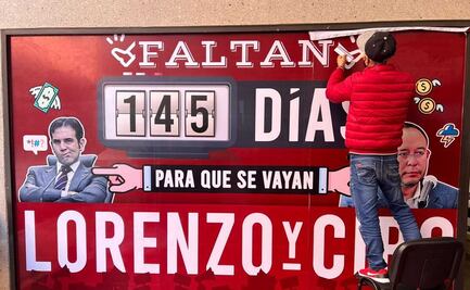 Instalan en Morena “cuenta regresiva” de los días que le quedan a Lorenzo Córdova en el INE