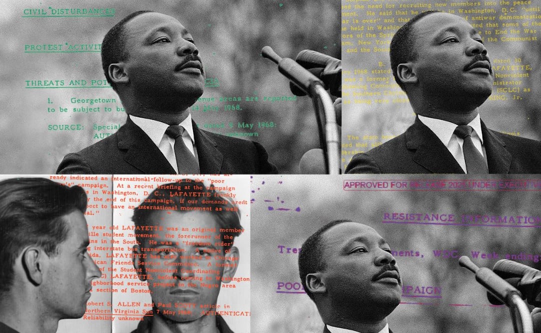 El asesino de Martin Luther King Jr. estuvo en México unos meses antes del crimen contra el activista. Ilustración: Angélica Vázquez.