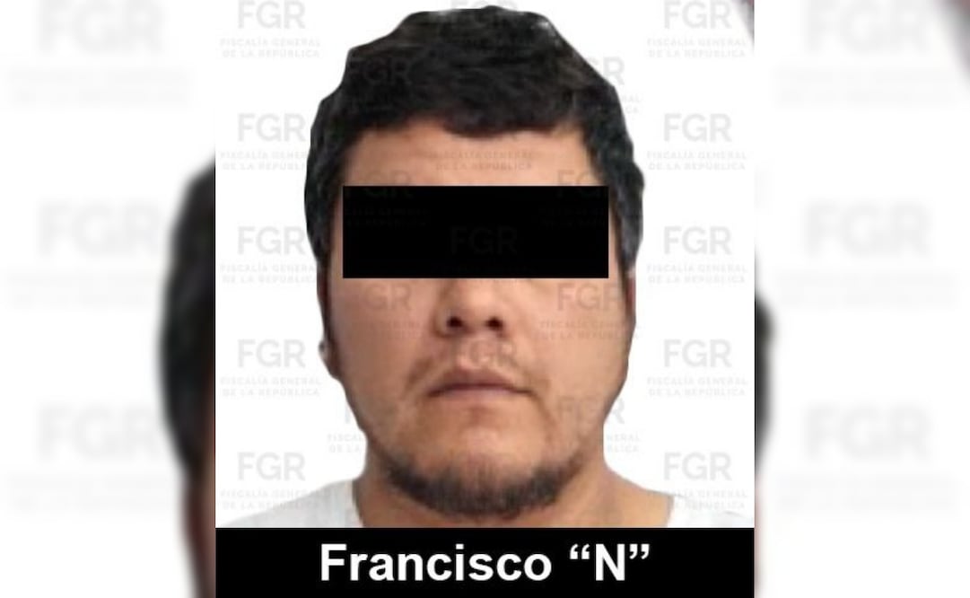 Francisco "N", presunto integrante de La Unión Tepito, acusado de portación de arma de fuego y comercialización de droga. Foto: Especial